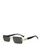 Dsquared2 Unisex Sunglasses with Gold Metallic Frame and Black Lens D2 0189/S J5G