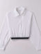 Kids Shirt Long Sleeve White