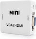 Tipa Μετατροπέας VGA / HDMI / mini USB male σε VGA / HDMI / mini USB female Λευκό 1τμχ