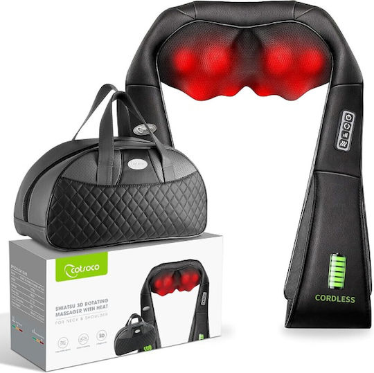 Roller Massage Shiatsu for the Neck, the Waist, the Back, the Legs & the Body with Infrared