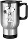 Snoopy Thermos Mug 450ml Silver