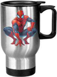 Κούπα Θερμός Spiderman 450ml Ασημί