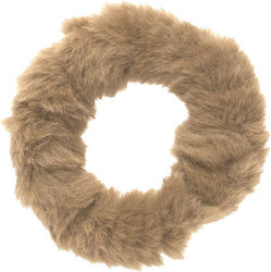 Fluffy Χνουδωτή Σούρα Scrunchie Μαλλιών Καφέ