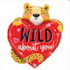29'' Μπαλόνι Καρδιά & Τσιτάχ Wild About You