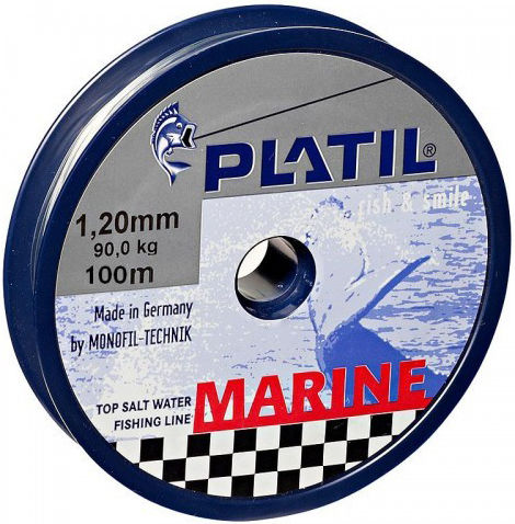 Влакна За Риболов Platil Marine 100m Издръжлива За Солена Вода 1.0mm