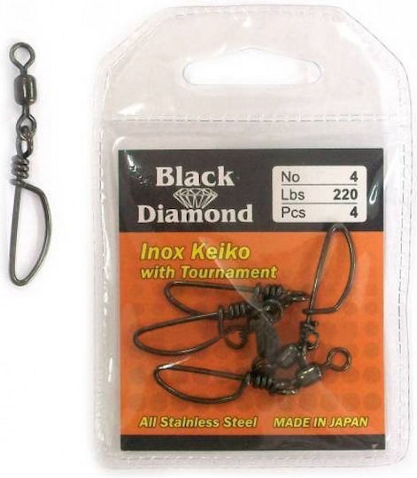 Wire Split Ring Swivels Black Diamond Keiko Inox Tournament No12