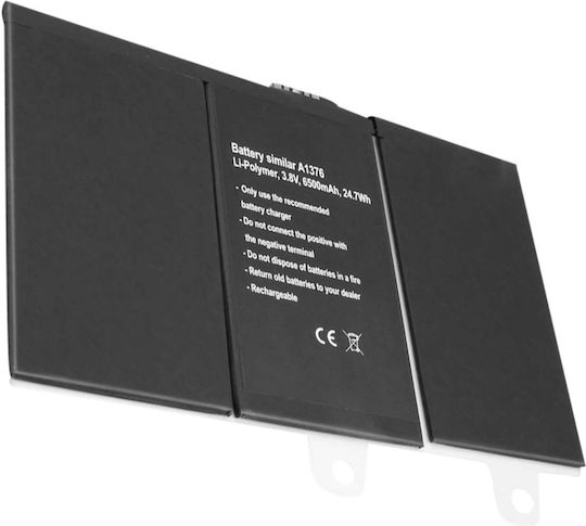 Avizar Батерия Mac Apple Ipad 2 A1316 Li-Polymer 3.8V 6500mAh 24.7Wh Черна