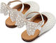 Babywalker Babywalker Baptism Leather White Pumps