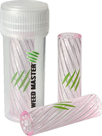 Γυάλινη Τζιβάνα 8mm Στρογγυλό Επιστόμιο 9 Holes Pink
