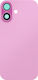 Avizar Replacement Back Cover Iphone 16 Integrated Adhesive Pink
