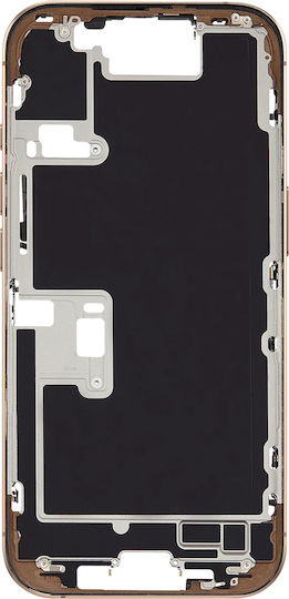Clappio Zentrale Chassis Kompatibles iPhone 16 Pro Präzise Sicherer Sitz Gold