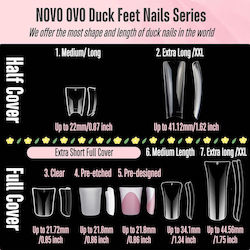 Tipsy Gel Wide Nagelspitzen Transparent 550Stück B0BN7K5NXX