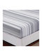 Casa Colori Sheet for Single Bed 160x260cm. Harmony Gray