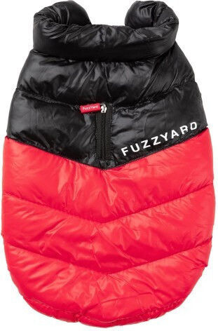 Fuzzyard Harlem Red Dog Coat XLarge with 60cm Back Length