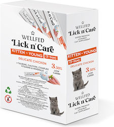 Wellfed Lick N' Care Лакомство Пилешко За Котен...