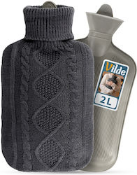 Orion Hot Water Bottle in Gray color with Cover General Use 35x19.5cm 2000ml