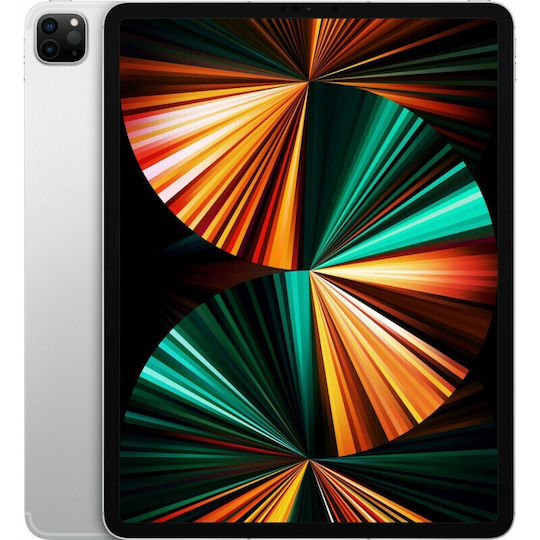 Apple iPad Pro 5th Gen (2021) 12.9" Refurbished Tablet cu Wi-Fi + 5G (8GB/512GB) Grad Traducere în limba română a numelui specificației pentru un site de comerț electronic: Argintiu