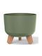 Iliadis Planter Plastic Green 20x20x17cm.
