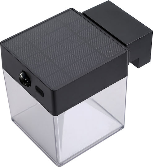 Powertech Solar Light 4W 500lm Warm White 3000K with Motion Sensor and Photocell IP54 15.58x10.5x12.24cm