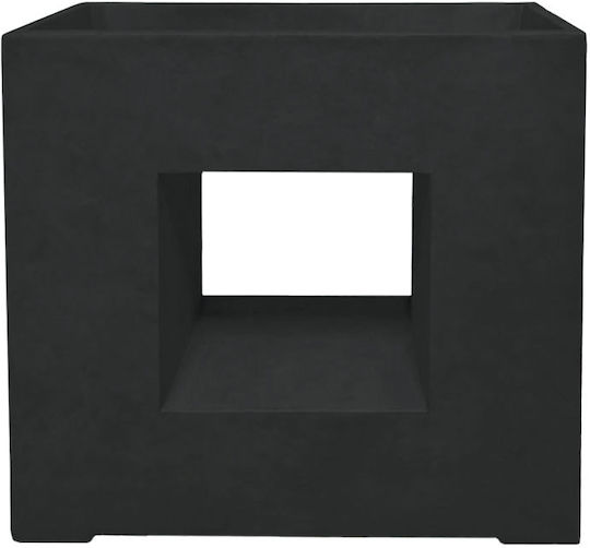 Marhome Blumenkasten Beton Black 68.5x28x69.5cm.