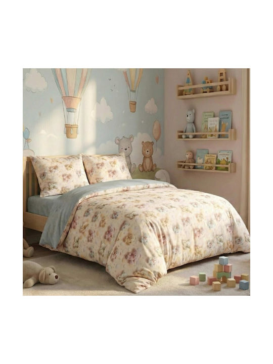 Pucioasa Conținut set Husă de pilotă pentru copii Super King Pastel 220x240cm