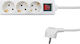 Bng Power Strip with Surge Protection 3 Positions with Switch and Cable 3m 5pcs