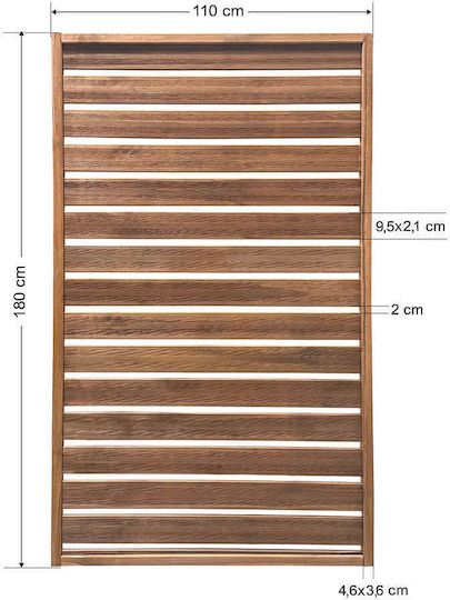 Καφασωτό Κήπου από Ξύλο 110x180cm 50019 Καφασωτό Κήπου από Ξύλο 110x180cm 50019