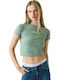 Women's Crop T-shirt Green