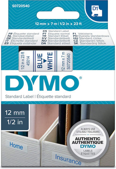 Dymo 45014 Etikettenband in Blau Farbe 1Stück
