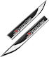 Set 2 Embleme Auto Metalice Sport 3D Reliefate Dimensiune 14,6 X 1,8 Cm