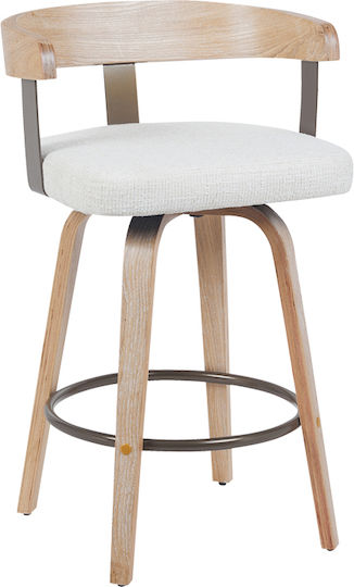 Hocker Bar Anesy Beige Shade 2Stück 54x50x85cm Hocker Bar Anesy Beige Shade 2Stück 54x50x85cm