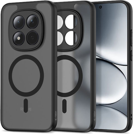 Tech-Protect Magmat Umschlag Rückseite Silikon / Kunststoff Schwarz (Redmi Note 15 Pro 5G)