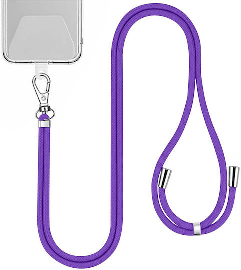 Jaym 150cm Nylon Neck Strap Smartphone Universal Mount Purple