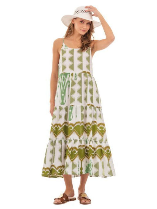 Summer Midi Dress Olive