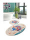Chilai Home Rutschfest Set Badematten Synthetisch,Polyester/Cotton/Leather Oval Ethnic 2Stück