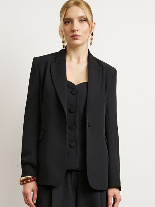 Desiree Lung Blazer pentru femei Sacou Black