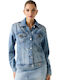 Women's Blue Coat with Buttons