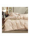 Epavlis Homeware Σετ Σεντόνια Υπέρδιπλα με Λάστιχο 160x200+25εκ. Μπεζ (4τμχ)