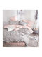 Epavlis Homeware Σετ Σεντόνια Υπέρδιπλα με Λάστιχο 160x200+25εκ. Γκρι (4τμχ)
