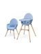 Kinderkraft Fini 2 Столово Столче 2 в 1 с Регулируема Височина Nordic Breeze