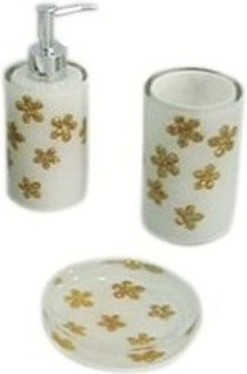 Eurocasa Eurocasa Glass Multicolour Bathroom Accessory Set