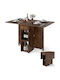 Masă Sala de mese Pliabil Rustic Brown 75x72x120buc