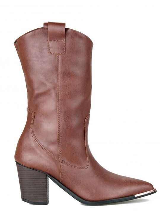 Damenstiefel Cowboy Braun