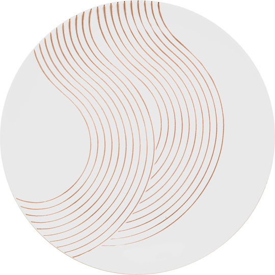 S-d Sky Plate Desert made of Porcelain White with Diameter 19cm