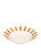 S-d Cheri Plate Soup made of Porcelain Yellow with Diameter 20cm