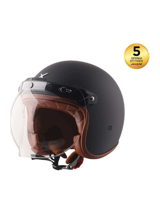 Axor Retro Mark II Black Matt Motorradhelm Jet ...