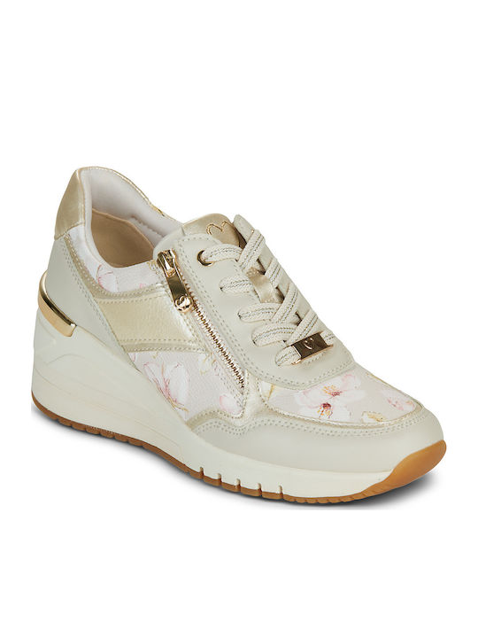 Marco Tozzi Γυναικεία Sneakers Μπεζ