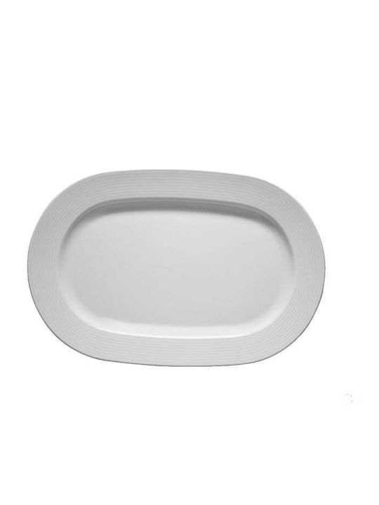 Kutahya Porselen Serving Platter Oval made of Porcelain White