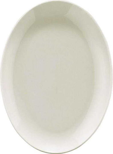 Kutahya Porselen Serving Platter Oval made of Porcelain White 22x14cm