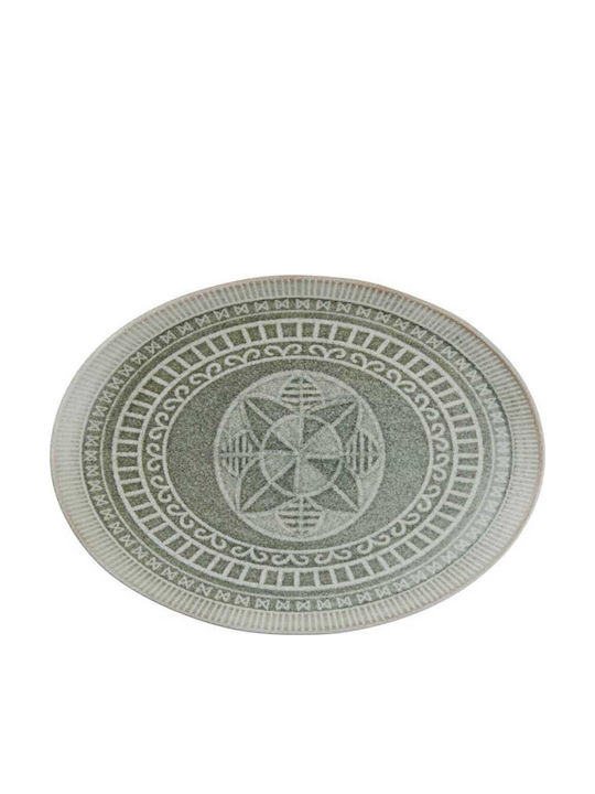 Kutahya Porselen Serving Platter Oval made of Porcelain Gray 27x16cm
